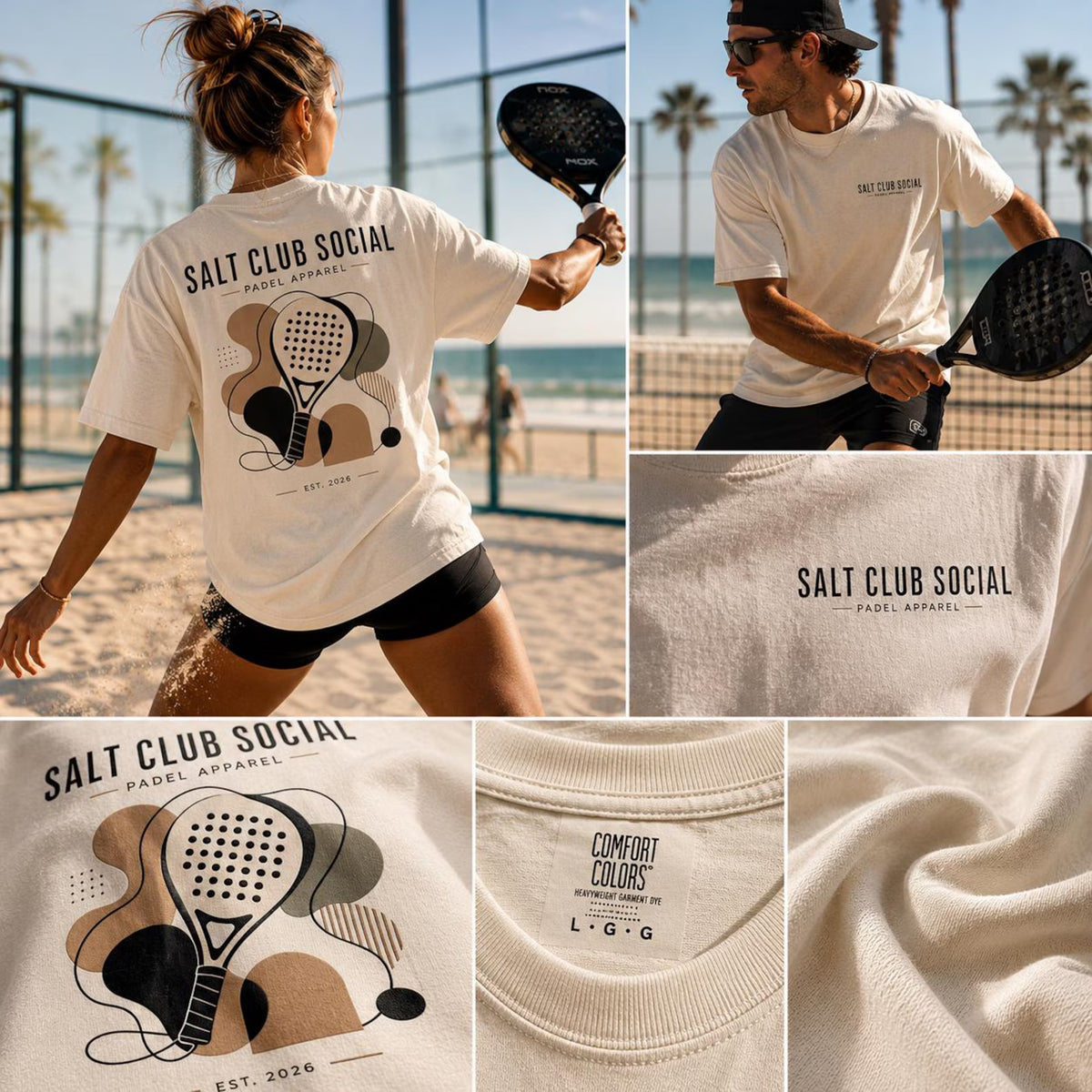 Salt Club Abstract Racket Tee