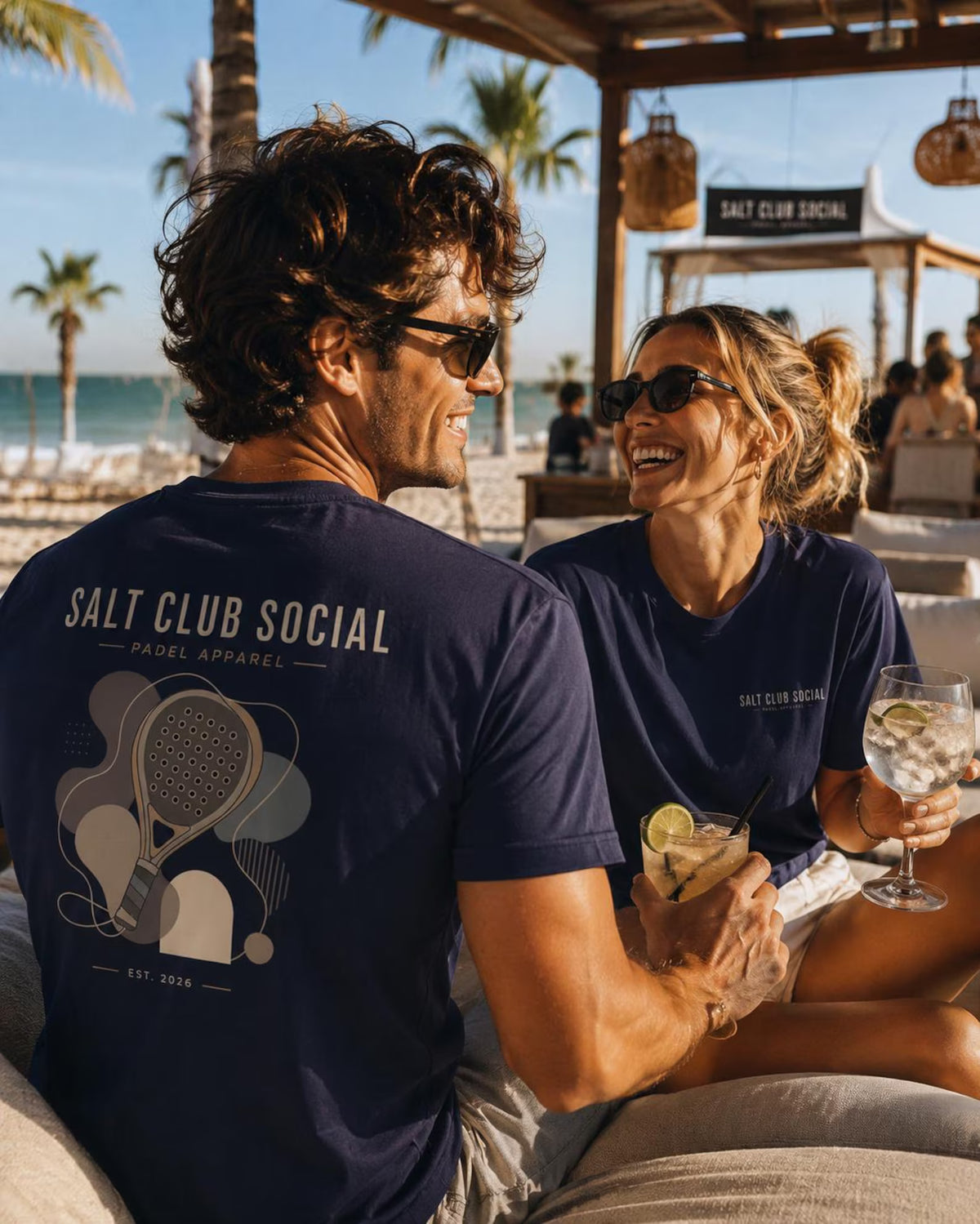 Salt Club Abstract Racket Tee